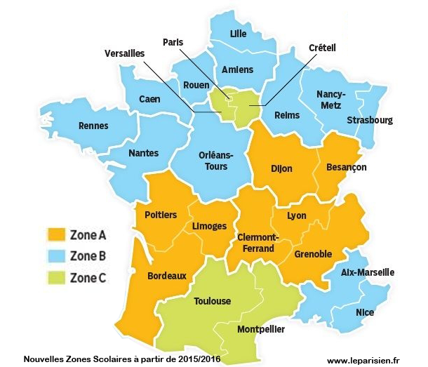 Calendrier Vacances Scolaires 2019 Et 2022 Zone C Calendrier vacances scolaires 2021 2022   Pratique   Le Parisien 
