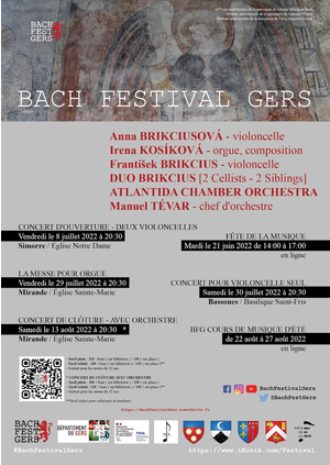 7ème Bach Festival Gers 2022 - Concert de Clôture avec Orchestre à Mirande