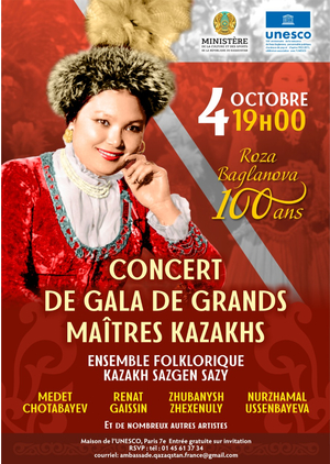 Concert ensemble folklorique Sazgen Sazy Kazakhstan 