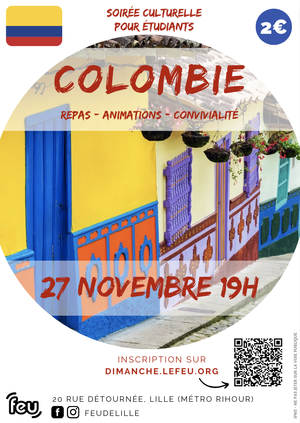 Colombie : Soirée culturelle pour les étudiants !