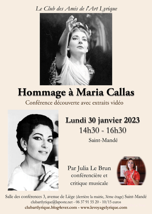 Hommage à Maria Callas