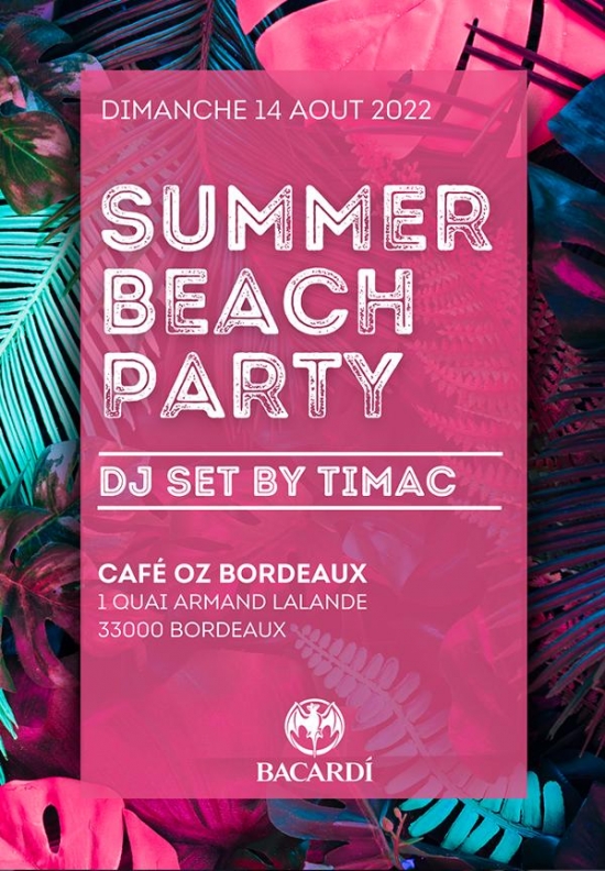 Summer Beach Party @ Café Oz Bordeaux