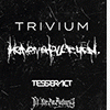 affiche HEAVEN SHALL BURN X TRIVIUM + TESSERACT + FIT FOR AN AUTOPSY