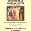 affiche Concert de la Saint-Valentin Harpe et Orgue en Duo