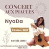 affiche NyaDa en concert aux Piaules Belleville 