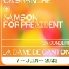 affiche SAMSON FOR PRESIDENT + CASSANDRE