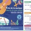 affiche MUSIQUE POUR TOUS de 11h à 19 h Hôpital AMBROISE PARE AP-HP à Boulogne-Billancourt - Fête de la Musique 2022