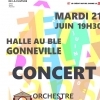 affiche Concert de l'Orchestre d'Harmonie de Gonneville-La-Mallet précédé de la Classe d'Orchestre de l'Ecole de musique - Fête de la Musique 2022