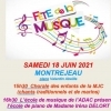 affiche Fête de la Musique 2022 à Montréjeau