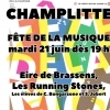 affiche Eire de Brassens, Les Running Stones et les élèves de C. Bongarzone et S. Jobert - Fête de la Musique 2022