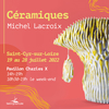 affiche Exposition sculptures céramiques Michel Lacroix