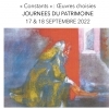 affiche Exposition « Les Constants » de Mila et Jacques Andrieux - Journées du Patrimoine 2022
