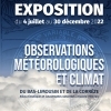 affiche Exposition : Observations Météorologiques et Climat - Journées du Patrimoine 2022