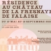 affiche Exposition d'art contemporain - Château de la Fresnaye - Journées du Patrimoine 2022