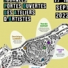 affiche Visite d'ateliers d'artistes - Ateliers des artistes de CARROS Village - Journées du Patrimoine 2022