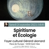affiche Conférence : écologie et spiritisme