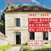 affiche Exposition et animations Ancienne école de Goulet au Comptoir de l'école - Journées du Patrimoine 2022