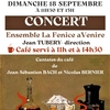 affiche LA FENICE Jean TUBERY - Concerts pour les Journées du Patrimoine de Fouchères en Yonne