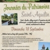 affiche Saint-Aquilin : développement durable d'une commune engagée pour la sauvegarde de son patrimoine naturel - Journées du Patrimoine 2022
