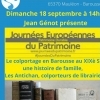 affiche Conférence sur le colportage de librairie en Barousse au XIXe siècle, et visite de l'écomusée - Journées du Patrimoine 2022