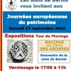 affiche Expositions sur le patrimoine bernissois - Journées du Patrimoine 2022