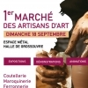 affiche Marché des Artisans d'Art - Espace Métal - ancienne Halle à charbon - Journées du Patrimoine 2022