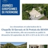 affiche Visite de la Chapelle St Gervais et St Protais de Bevons - Journées du Patrimoine 2022