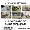 affiche Exposition « Le patrimoine bâti de nos campagnes » - Journées du Patrimoine 2022
