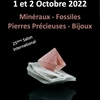 affiche 25 ème Salon international minéraux fossiles gemmes Lattes 2022