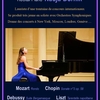 affiche Récital Piano : Mozart, Chopin, Debussy, Liszt