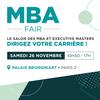 affiche MBA Fair, salon des MBA et « executive masters »