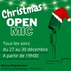 affiche Christmas open mic