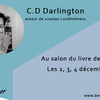 affiche C.D Darlington en dédicace au salon du livre de Boulogne