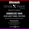 affiche Drink and Paint LGBTQIA+ friendly 