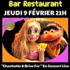 affiche Chochotte & Brise Fer diner concert au restaurant L'Endroit