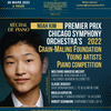 affiche Recital de piano Noah Kim Premier Chicago Symphony Orchestra
